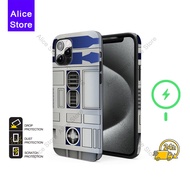 R2d2 Phone Case for iPhone 17 Pro Max / iPhone 16 Pro Max / 15 Pro Max / 13 Protective Case Cover CP