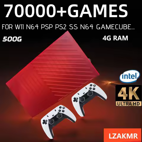 500G 4G Game Console RX1 Batocera and Win11 70000+ Games I3-3110M For Wii PS2 XBOX PSP GameCube N64 
