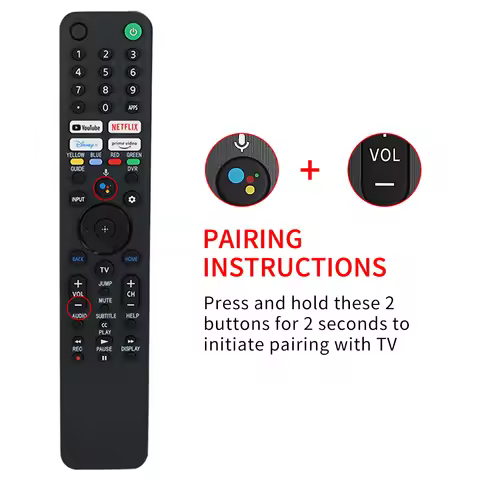 New RMF-TX520U Remote Control For Sony Smart TV KD-43X80J KD-43X85J KD-50X80J XR-50X90J XR-50X94J XR