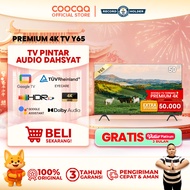 NEW COOCAA TV 50 inch Y65 - GOOGLE TV-4K UHD-Dolby Audio - Eye Care - HDR10 - Find Remote - (COOCAA 