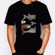 FISH FISH T-SHIRT, ADULT MEN'S T-SHIRT, COMFORTABLE TO WEAR, NOT HOT