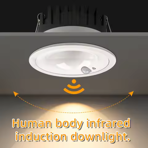 5W 7W 12W PIR Motion Sensor Downlight AC85-265V Recessed Ceiling Light For Corridor Living Room Kitc