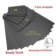 Black Mounting Board (A4/A3/20”x 30”) / Mounting Board Hitam / Card Board Hitam