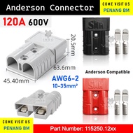 [1pc] *120A [Connector / Handle] Penyambung Bateri 120A 600V Anderson Compatible SMH 2 Way Battery P