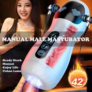 ONE STORE-MANUAL Sex Toy Male Masturbation Cup Real Textured Dual Channel And Toys Boy Adult Toys Adult Products-sex toy for man full body飞机杯男用