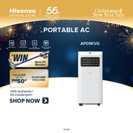 [FREE DELIVERY] Hisense (1.0HP) Non-Inverter Portable Air Conditioner AP09KVG - WITH REMOTE