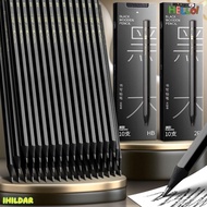 HILDAR 10/30PCS Sketch Pencil, Black Wood Black Lead Graphite Pencil, High Quality HB 2B HB/2B Penci
