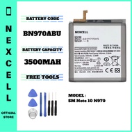 NEXCELL Bateri Serasi untuk SM GALAXY Note 10 N970 N970F Battery Bateri EB-BN970ABU BN970ABU ( 3500m