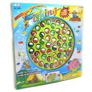 BIG SIZE FISHING B/O TOYS 45 FISHES 5 PLAYER ROTATION MUSICAL FISHING GAME MAINAN KANAK-KANAK GAME M