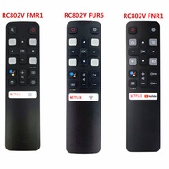 RC802V FMR1 RC802V FUR6 RC802V FNR1 New Original Google Assistant Voice Remote Control use For TCL Android 4K Smart TV