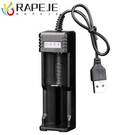 RAPEJE 18650 Lithium Charger Smart Charger Auto Stop Charger 8650 14500 26650 Convenient for Flashli