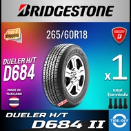 Bridgestone 265/60R18 H/T DUELER 684 II ยางใหม่ ผลิตปี2025 ราคาต่อ1เส้น (Made in Thailand) แถมจุ๊บลม