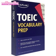 Milu Kaplan TOEIC คำศัพท์เตรียมหนังสือภาษาอังกฤษต้นฉบับ