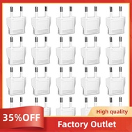 European Plug Adapter White Plug Adapter Europe Power Converter 20Pcs US to Europe Plug Adapter,Euro
