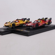 Burago 1:64 Ferrari 499p 24 Hours of Le Mans Car NO.51 NO.83 Muddy distressed version Alloy Model Ca