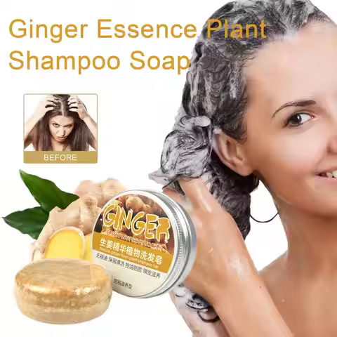 Hair Darkening shampoo ginger Solid Repair Shampoo Soap Natural Organic Conditioner Strong Roots Soa