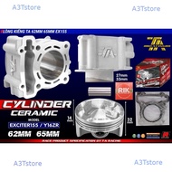 TA RACING MOTORCYCLE RING EXCITER EX155 / Y16ZR 62 MM - 65 MM / FOOT 27 - 33 MM (1 COMBO) phukienxem