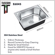 Tuscani - E6045 Kitchen Sink - Single Bowl DKS0