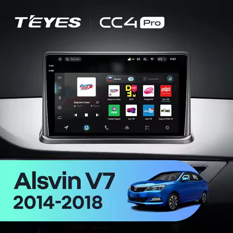 TEYES CC4 PRO For Changan Alsvin V7 2014 - 2018 CarPlay Android Auto 2DIN Autoradio Radio Multimedia