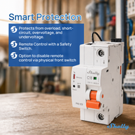 Shelly Pro 1CB C16A Smart Circuit Breaker WiFi LAN Bluetooth 16A DIN Rail MCB Remote Control Over &