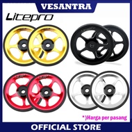 LITEPRO 2 PCS EASY WHEEL SELI SEPEDA LIPAT TRIFOLD PIKES 3SIXTY - DIRTHE SHOP