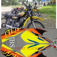 STANDARD ORIGINAL STRIPING STICKER YT115 YT 115 YELLOW ORANGE POLETORANGE
