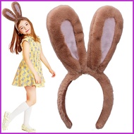 Bunny Ears Headband Easter Bunny Cosplay Headwear Cute Cosplay Bunny Ears Hairbands Plush Animal Hea