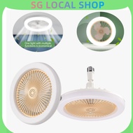 Ceiling Fans With Remote Control and Light LED Lamp Fan Converter Base Smart Silent Ceiling Fans For Bedroom Living Room