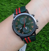 World Times นาฬิกา แฟชั่น สายผ้า นาฬิกาข้อมือ นาฬิกาสายผ้า Bolun แบรนด์แท้  เลขเงา  ( แถมฟรี !! กล่องกระดาษ )
