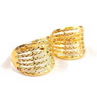 Wing Sing Cincin Tujuh 7 Layer KLCC Bajet Tulen Emas 916/ 916 Gold Seven 7 Line Budget Ring