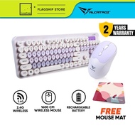 Alcatroz Jellybean A5000 Bluetooth Wireless Rechargeable Silent Keyboard Mouse Combo | Wireless 2.4G