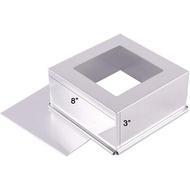 Anodized Aluminum Square Cheesecake Pan with Removable Bottom Non-Stick Brownie Chiffon Cake Baking 