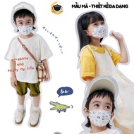 Khẩu Trang KF94  Hàn Quốc - Set 100 cái - Khẩu trang y tế 4D trẻ em chính hãng An Tâm 4 lớp dày dặn 