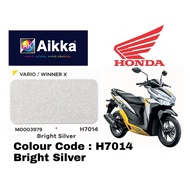 Aikka Honda H7014 Bright Silver | Honda Motorcycle | Spray Motorcycle/Cat Motorsikal 2K | 250ml-1000