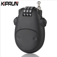 KIPRUN Cable Lock, 3 Digit Password Combination Bike Lock Mini Travel Padlock Safety Number Lock wit