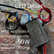 LED Driver 50W 300ma Output DC 105-170V input AC 175-265V50Hz