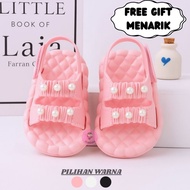 [LAST CALL] JISOOBABY AA-201 Baby Toddler Sandals, Rubber Material, Korean Style, Cute, Waterproof, 