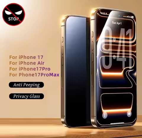 4-1Pcs Privacy Glass For iPhone 17 Pro Max Screen Protector iPhone Air 17 Pro Max Tempered Glass Ant