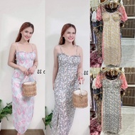 [180.- Left Enter Code INC2FA2] N29 Spaghetti Strap Dress With Beautiful Scales Japanese Silk Fabric