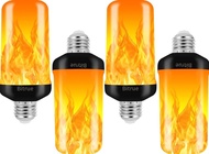 Diskon Bitrue Led Flame Effect Light Bulb 4 Modes Flame Light Bulbs