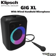 Klipsch GIG XL Wireless Bluetooth Portable Speaker with Wired Handheld Microphone