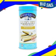 (HALAL) Biskut Wafer, Biskut Gulung, White Castle Luxury Wafers With Vanilla Filling 70G