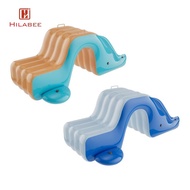 HILABEE Inflatable Pool Slide Outdoor Play Game PVC Activity Center Pool Water Slide Easy Inflation 
