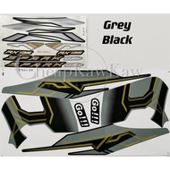 LC135 / SPARK RX135 Thailand Siam Body Stripe Sticker ( 2 ) - Grey Black / Red / Yellow / Green / Bl