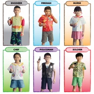 6 SETS CHILDREN'S OCCUPATION COSTUME SETS (6 TYPES) [READY STOCK] BAJU UNIFORM PEKERJAAN KANAK-KANAK SEKOLAH PRE-SEKOLAH