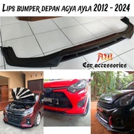 Daihatsu agya AND toyota ayla FRONT bumper Lips winglet 2012 - 2024