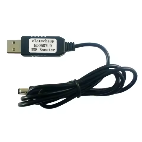 5V to 9V/12V USB A to DC 5.5*2.1mm Boost DC-DC Conerter Voltage Step-up Cable for Arduiuo MEGA2560 W