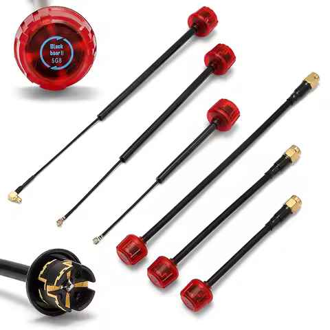 Black bear FPV 5.8G Lollipop Antenna LHCP RHCP SMA MMCX IPX1 Connector 3.5DBi Long Range For RC Raci