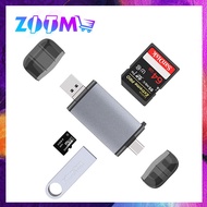 T-933A 3 IN 1 CARD READER TYPE-C USB MICRO USB TO SD MICRO SD TF ADAPTER ACCESSORIES OTG CARD READER
