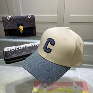 CHANEL777 White Classic CC Pattern Sun Hat